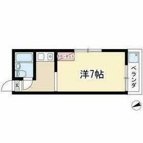 サンモアやごと(ワンルーム/1階)の間取り写真