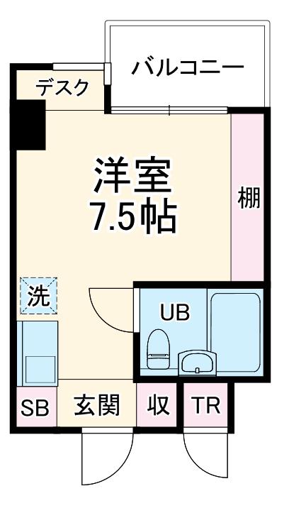 TS GARDEN都筑ふれあいの丘2(ワンルーム/5階)の間取り写真