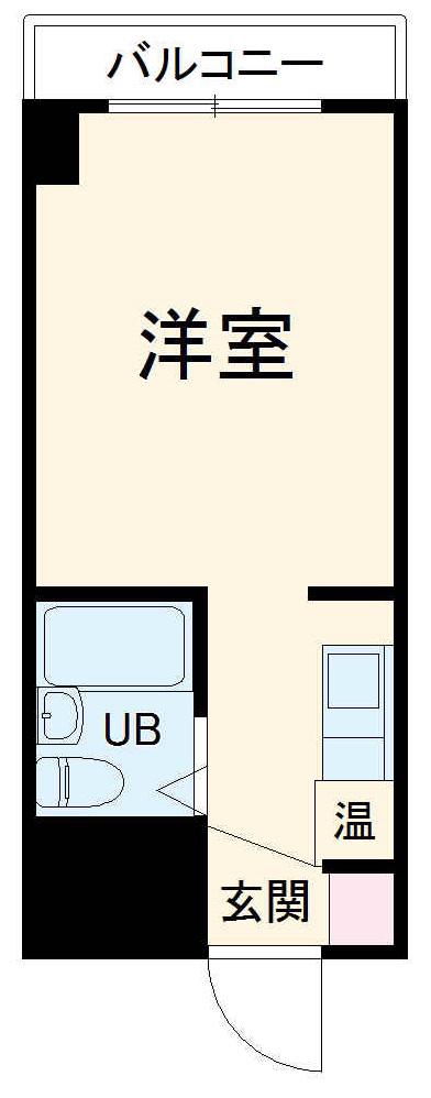 カレッジハイツASAKAⅡ(ワンルーム/2階)の間取り写真