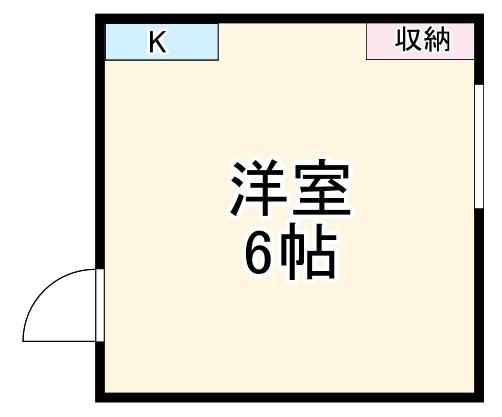 平塚市真田アパート(ワンルーム/2階)の間取り写真