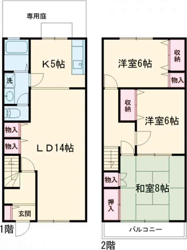 クヴィンテット(3LDK)の間取り写真