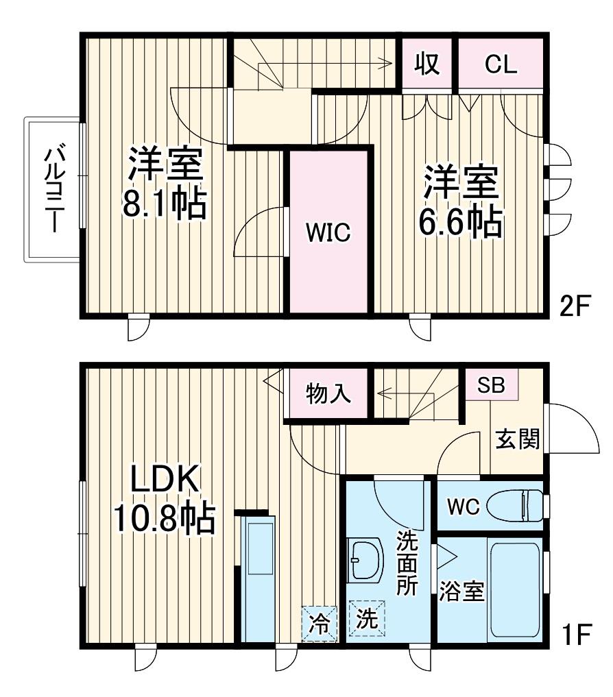 ガーデンテラス(2LDK)の間取り写真
