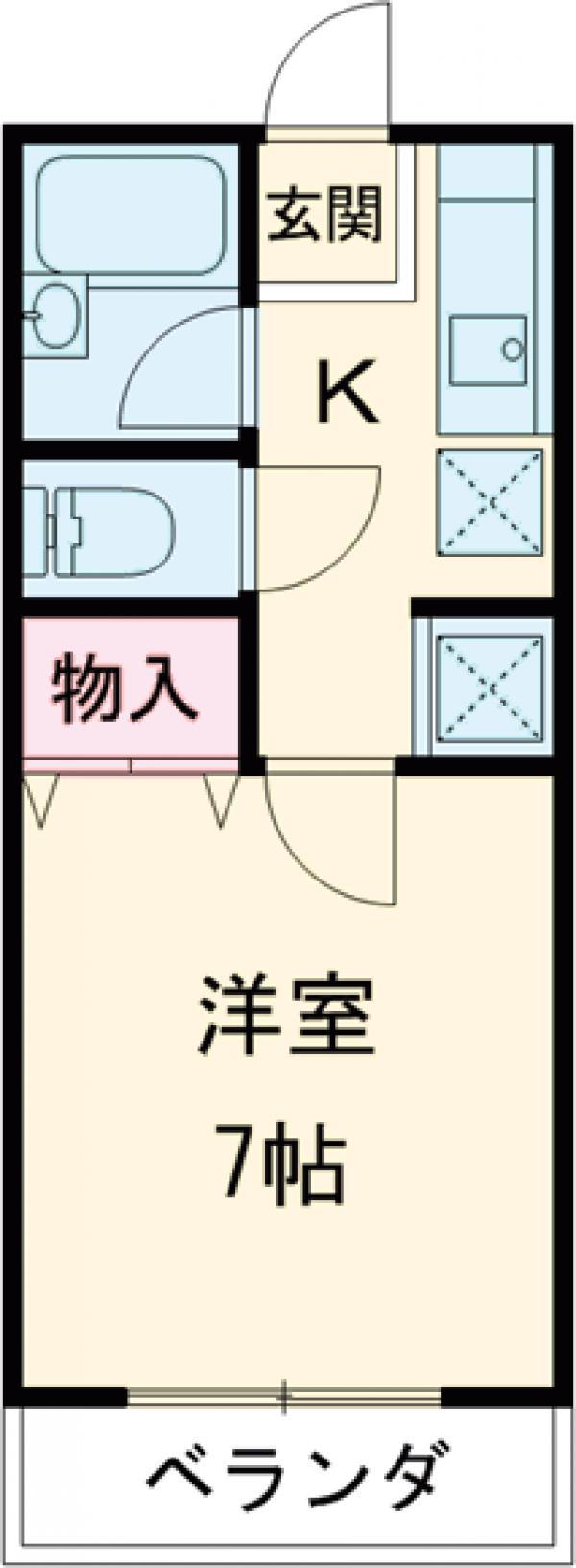 コーポみらいパート1(1K/1階)の間取り写真