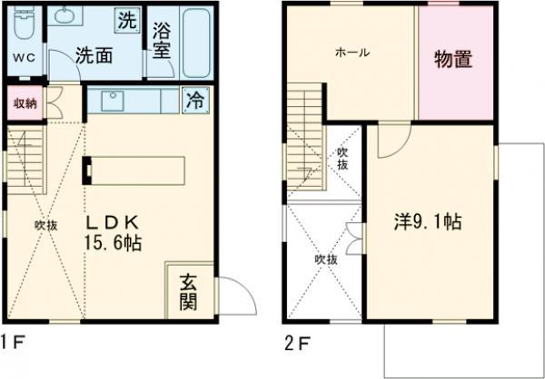 中央本線 東小金井駅 徒歩17分 2階建 築1年
