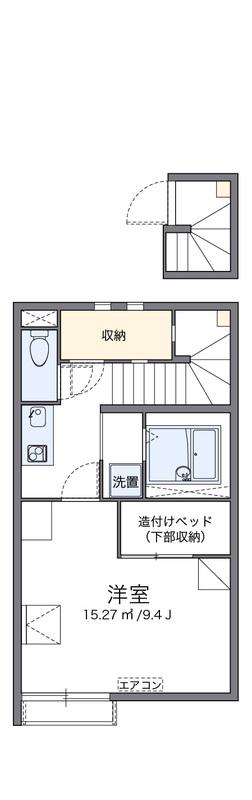レオネクストFUJIMI Ⅴ(1K/2階)の間取り写真