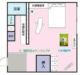 CREST NARITA(1K/2階)の間取り写真