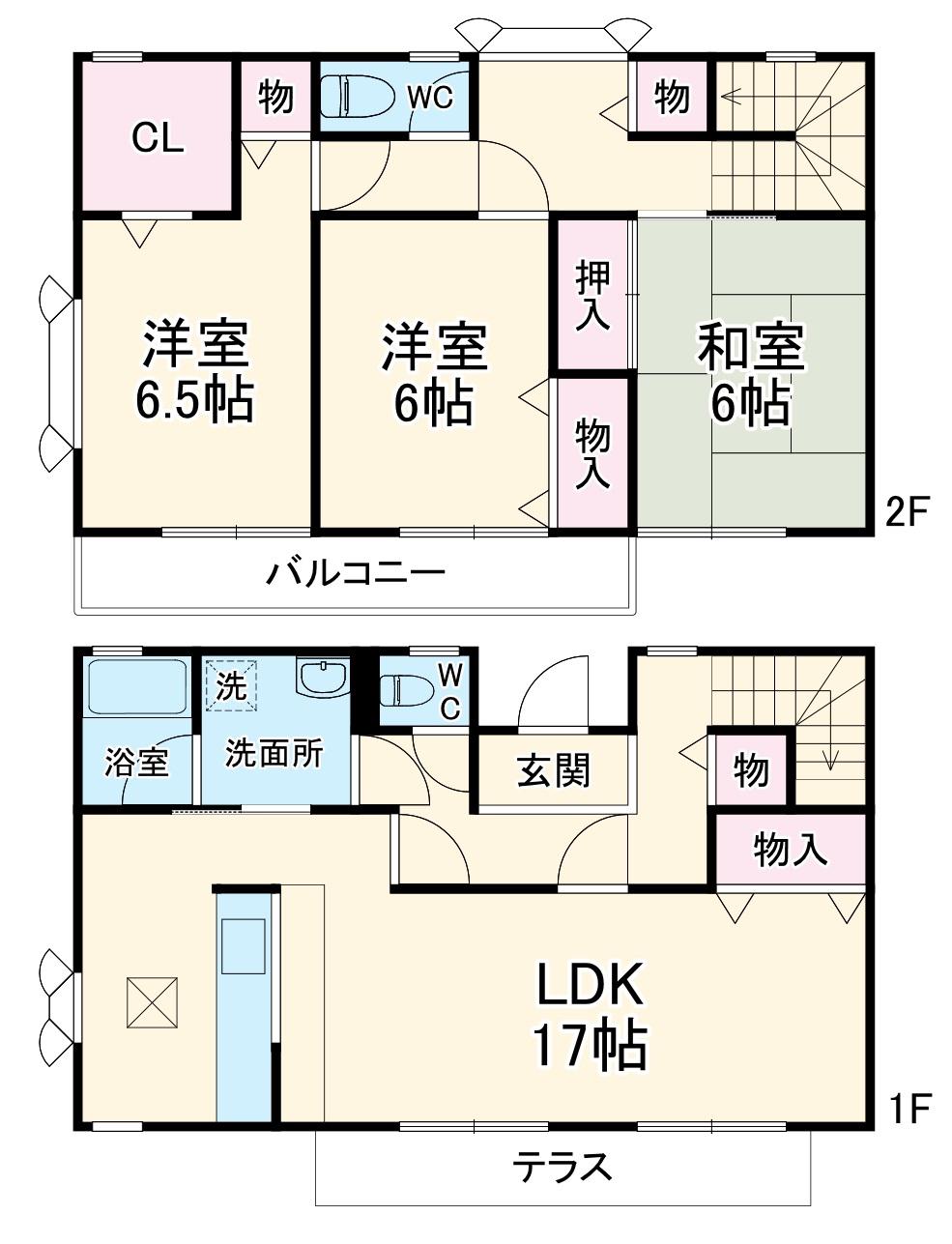 プラテーク荏田C(3LDK)の間取り写真