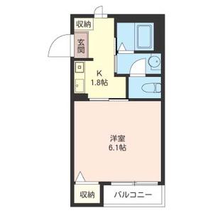 グランルミエール(1K/3階)の間取り写真