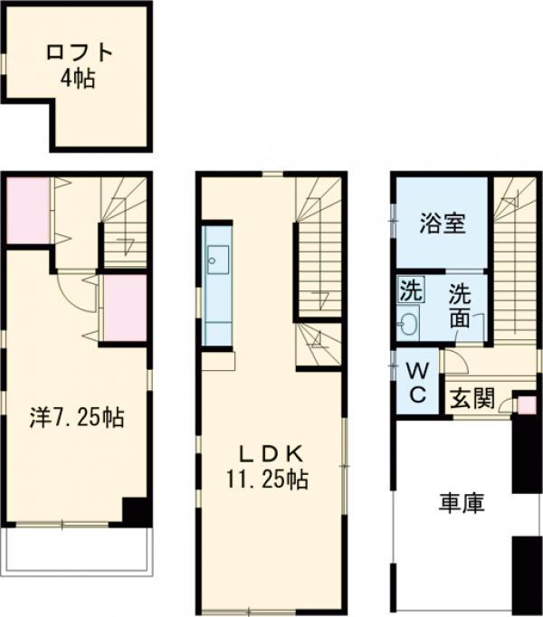 東京地下鉄千代田線 町屋駅 徒歩5分 3階建 築1年(1LDK)の間取り写真
