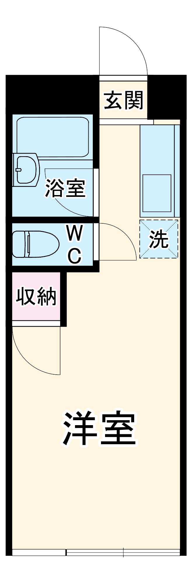 ベルメゾン(ワンルーム/3階)の間取り写真