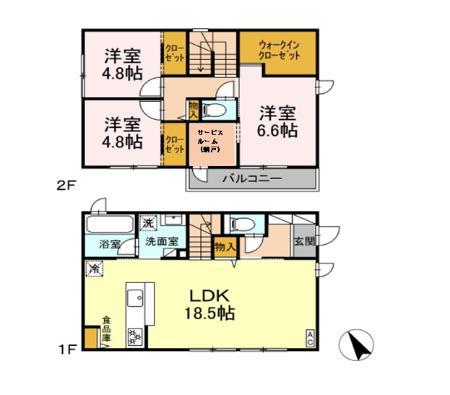 神奈川県厚木市 2階建 築1年