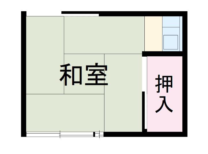 池田荘(ワンルーム/1階)の間取り写真