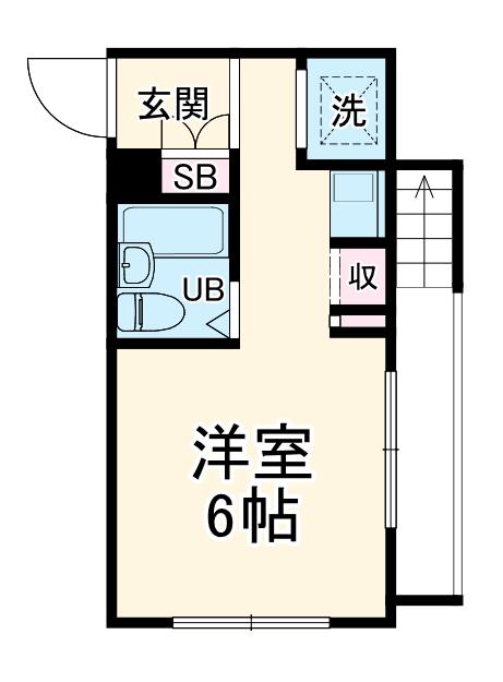 コパーズ・アプト港南3(1K/3階)の間取り写真