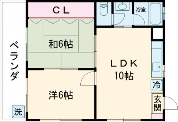 真嘉比ガーデン(2LDK/1階)の間取り写真