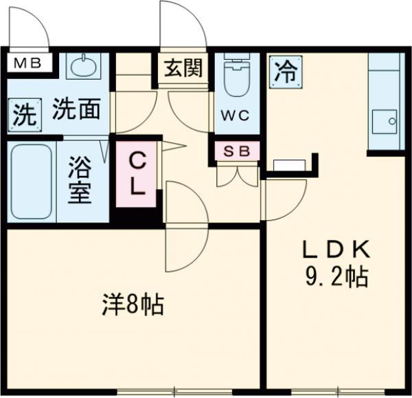 スカイラシクラス武蔵関(1LDK/3階)の間取り写真