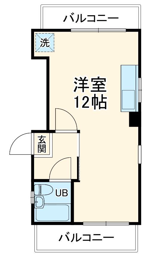 シティマンション新瑞東(ワンルーム/4階)の間取り写真
