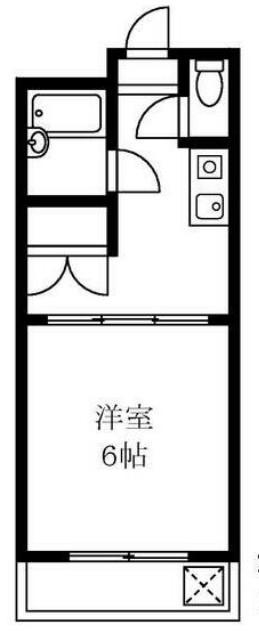 光生ハイツ(1K/2階)の間取り写真
