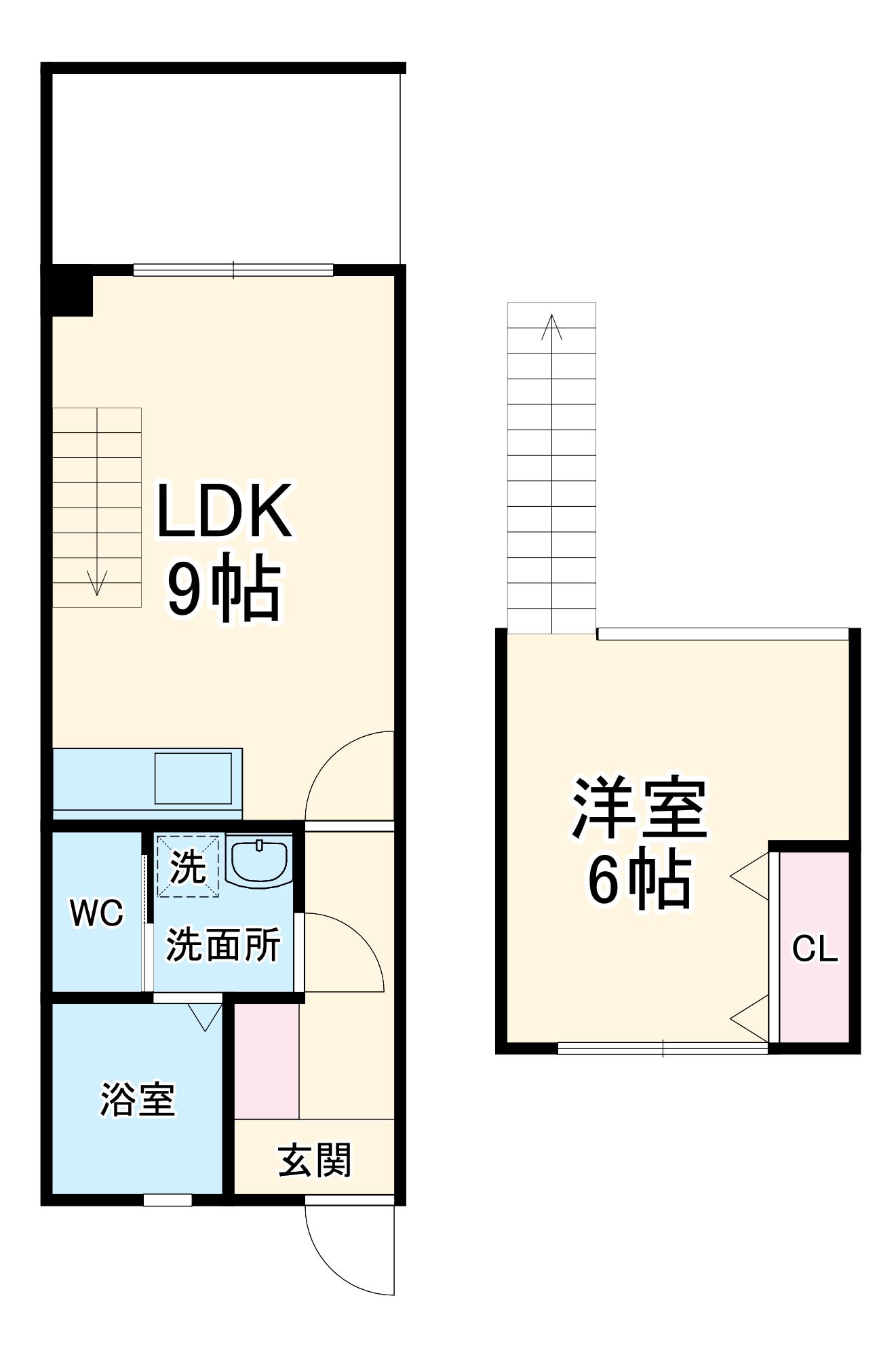 S-PALACE7(1LDK/1階)の間取り写真