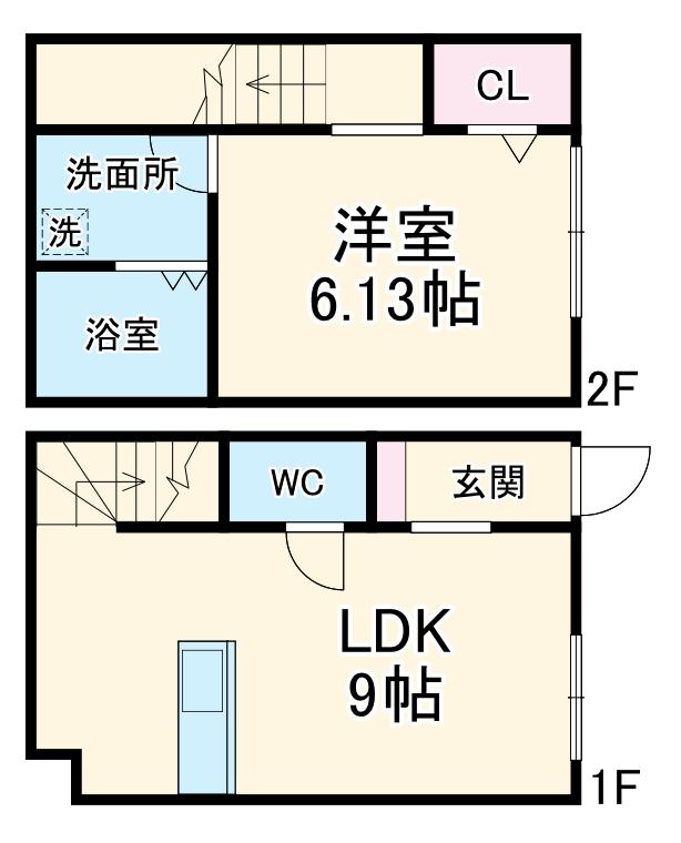 Ascent那加(1LDK)の間取り写真