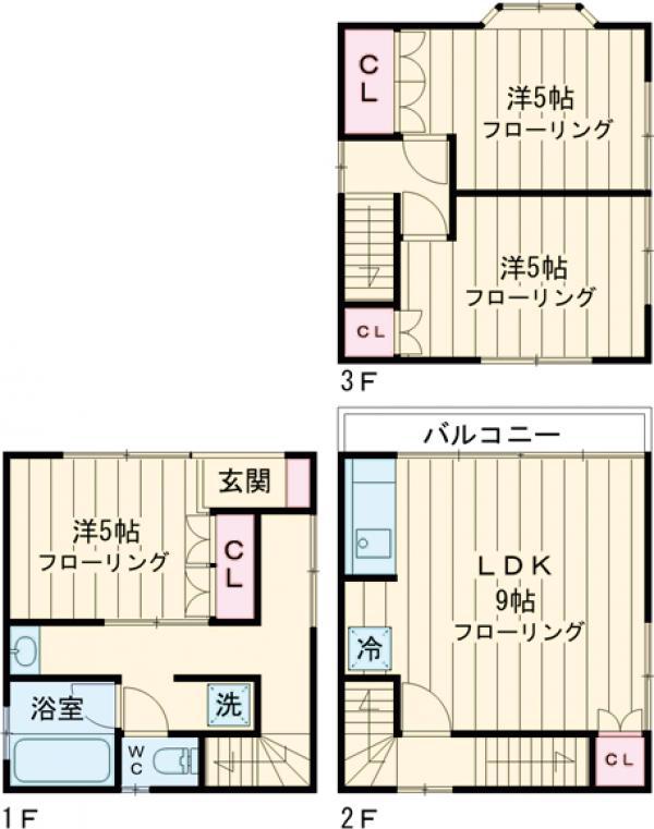 東京都新宿線 篠崎駅 徒歩7分 3階建 築36年