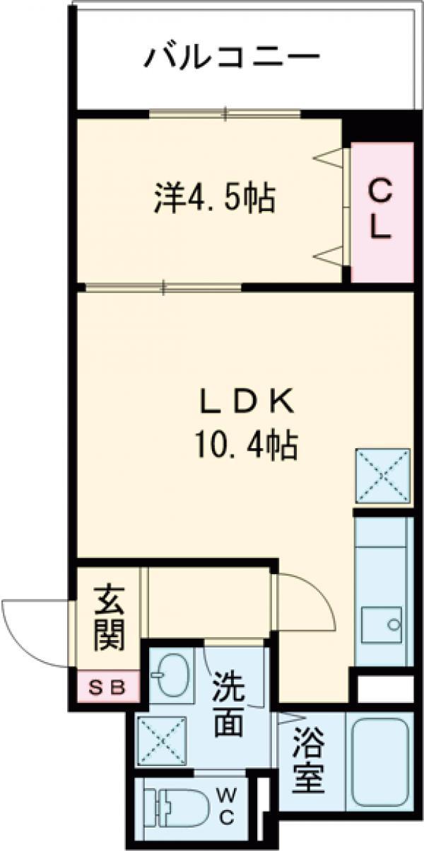 LUORE大塚(1LDK/1階)の間取り写真