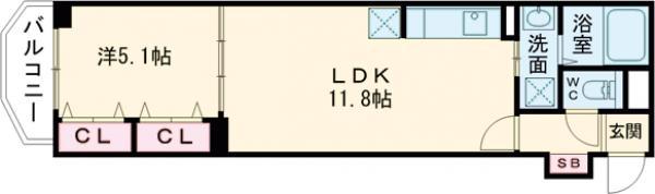 LUORE大塚(1LDK/2階)の間取り写真