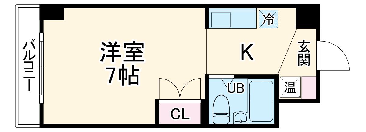 エストレージャ湘南(ワンルーム/2階)の間取り写真