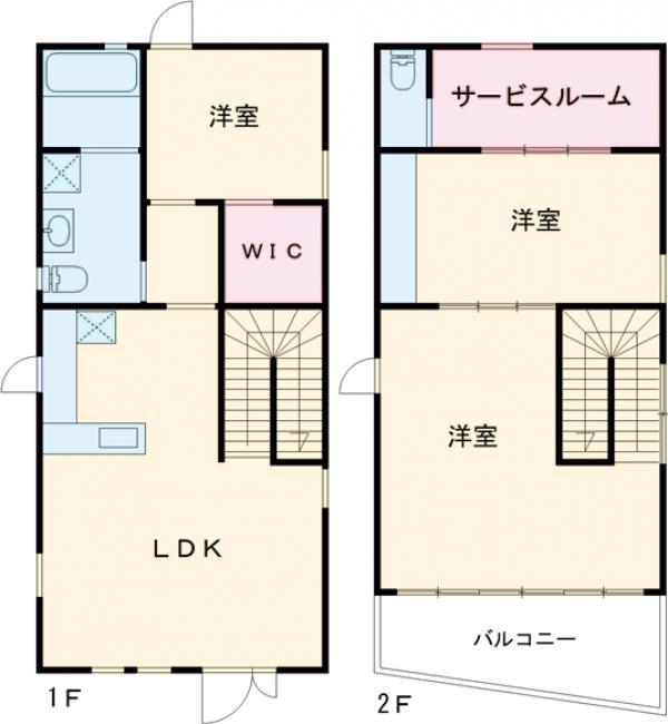 中央本線 武蔵境駅 徒歩11分 2階建 築9年(3SLDK)の間取り写真