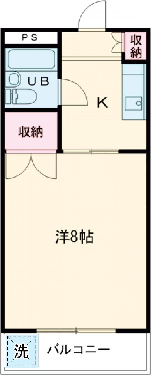 PREAGE Ⅰ(1K/3階)の間取り写真