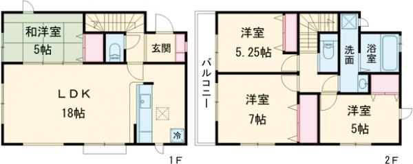 東京都新宿線 船堀駅 徒歩20分 2階建 築4年