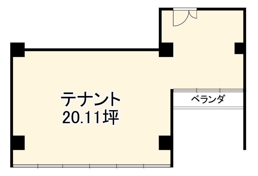 新大阪生原ビル(ワンルーム/4階)の間取り写真