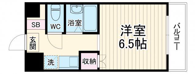 第三浅岡ビル(1K/3階)の間取り写真