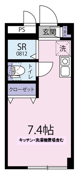 コーポYOU(ワンルーム/1階)の間取り写真