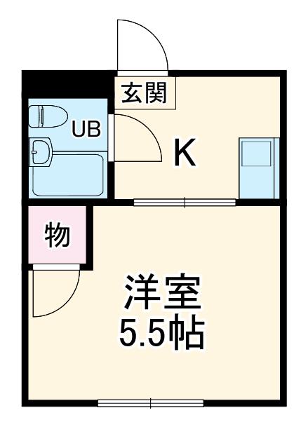 PALACIO SHINDEN33(ワンルーム/3階)の間取り写真