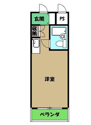 WAVE(1K/2階)の間取り写真