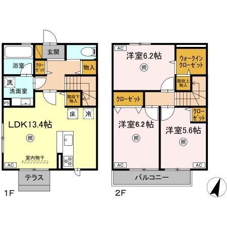 SGGARDEN(3LDK/1階)の間取り写真