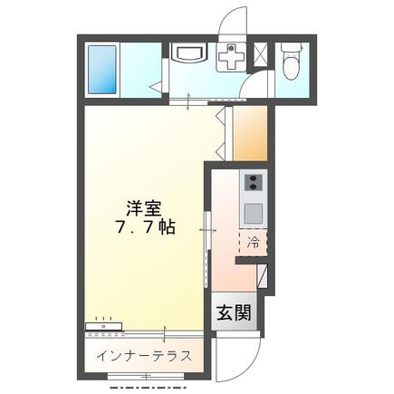 所沢市小手指町アパート工事(1K/1階)の間取り写真