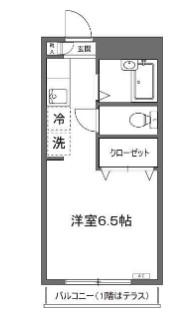 IS王子神谷(ワンルーム/3階)の間取り写真
