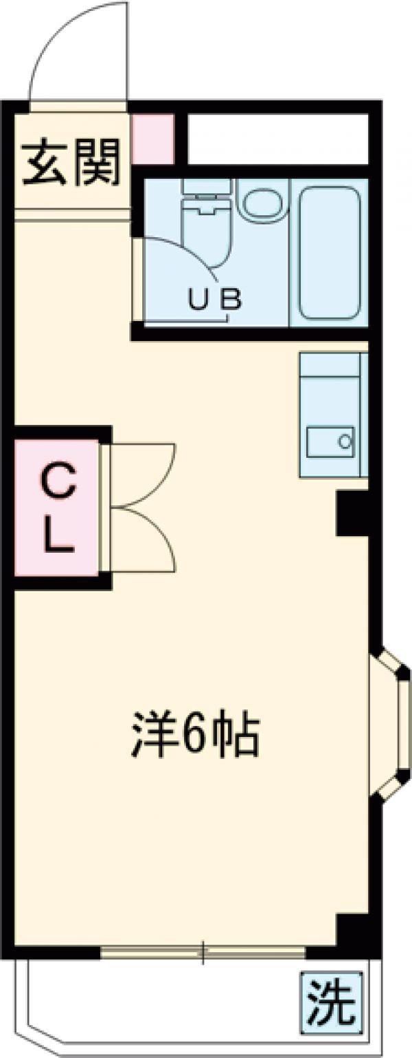 ファミーユメゾン学芸大(ワンルーム/3階)の間取り写真