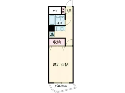 KS SQUARE(1K/6階)の間取り写真