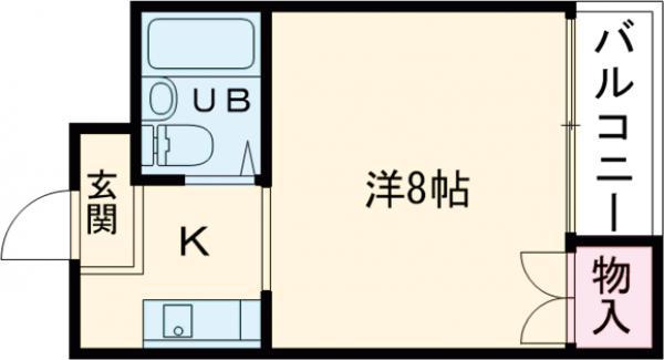 メゾン加後(ワンルーム/1階)の間取り写真