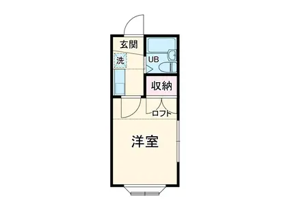 エルハウス大和(1K/1階)の間取り写真