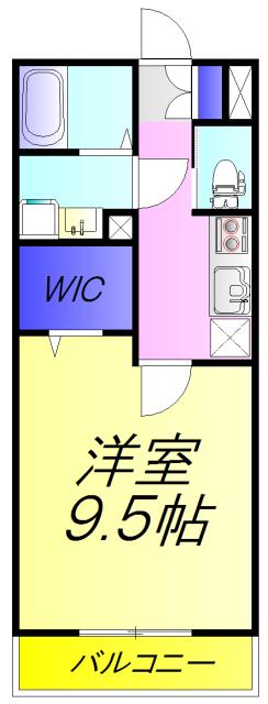 ルージェ前原(1K/1階)の間取り写真
