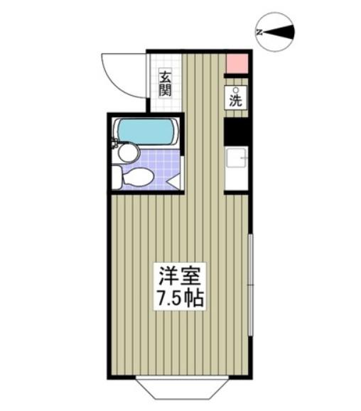 スター菊名(ワンルーム/3階)の間取り写真