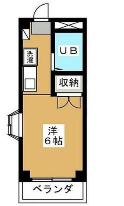 光ハイツ(1K/1階)の間取り写真