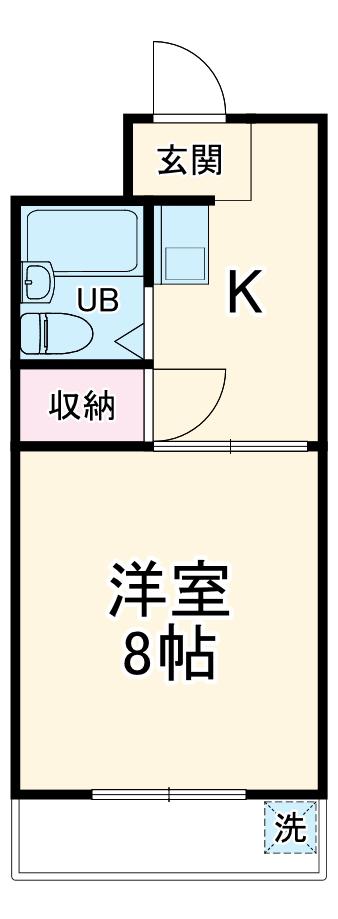 エクセル羽黒(1K/3階)の間取り写真