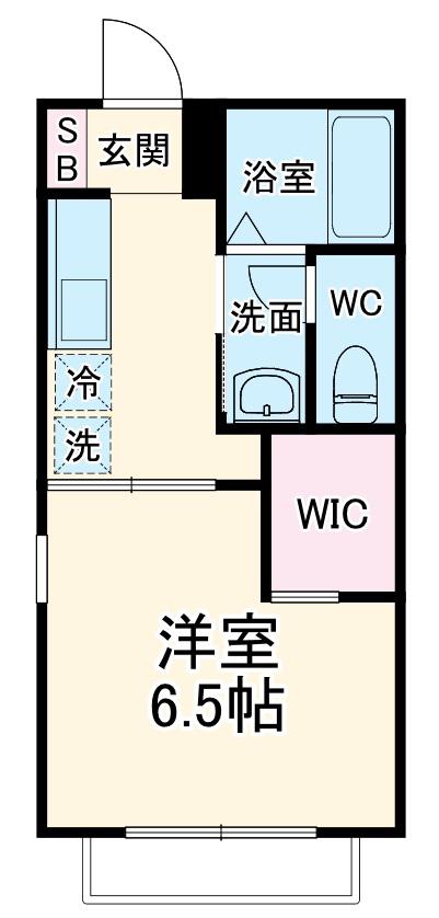 コモハウスⅢ(1K/2階)の間取り写真