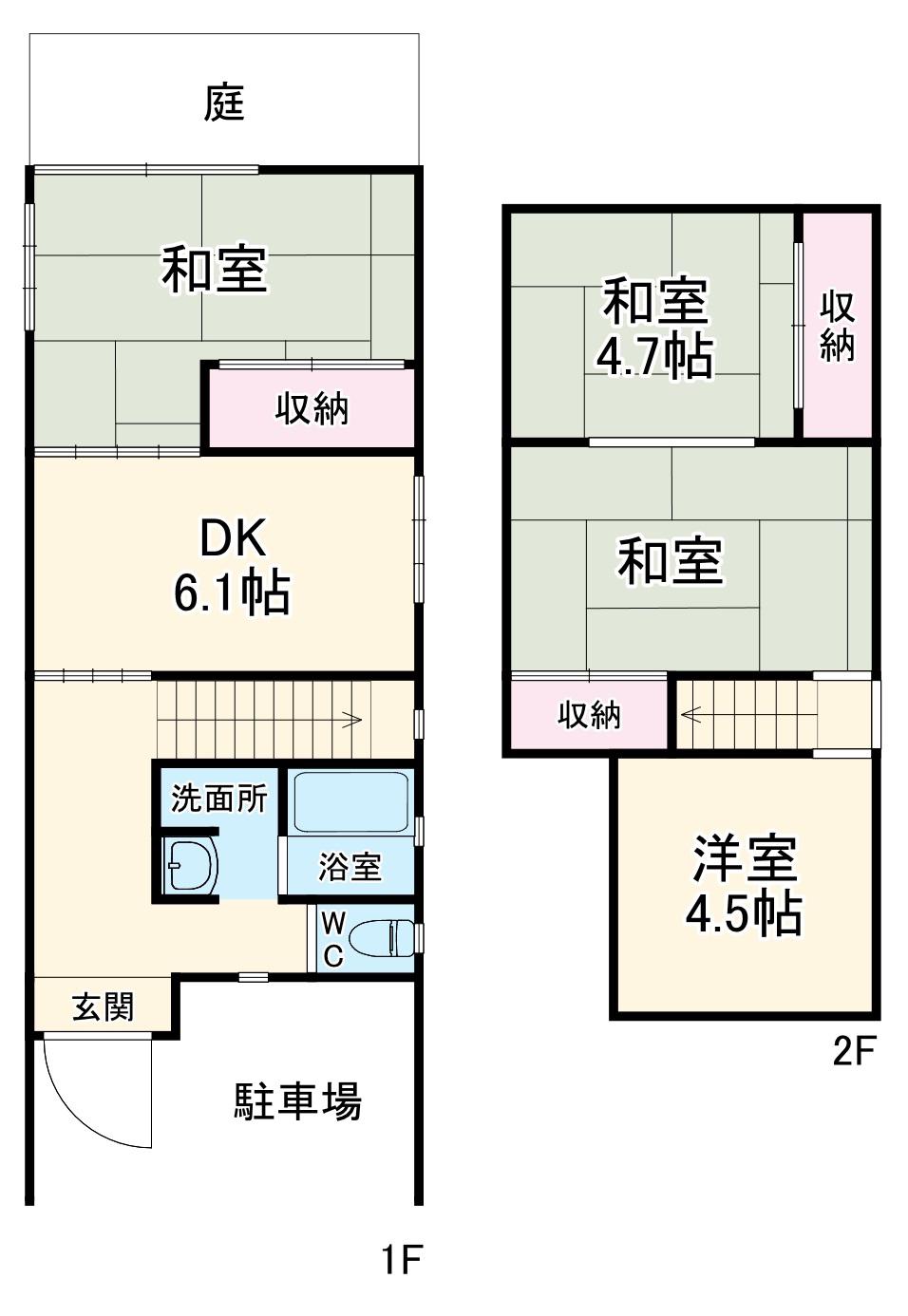 名古屋臨海高速鉄道 荒子川公園駅 徒歩17分 2階建 築49年