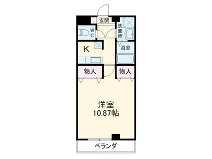 ビートルSUEHIRO(1K/4階)の間取り写真