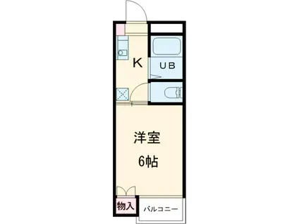 エーティハイム(1K/3階)の間取り写真